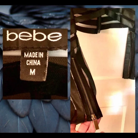 Bebe cropped leather jacket - Picture 4 of 4